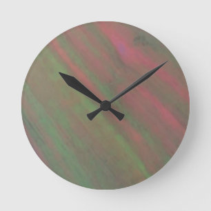 Rote Abstraktion Runde Wanduhr