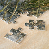 Rote Adirondack-Strandliege mit Flip-Flops Puzzle (Seite)