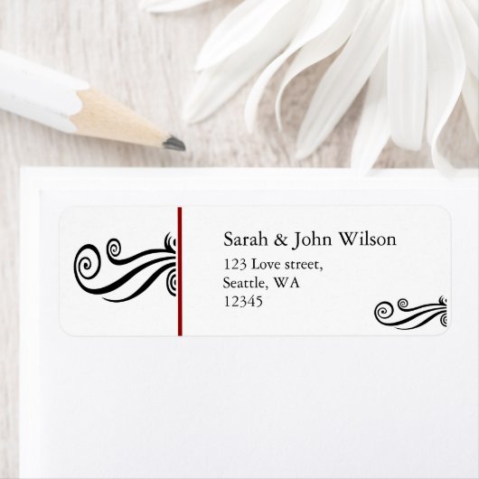 rote Adressetiketten (Insitu)