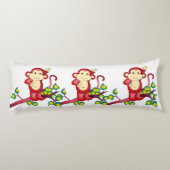 Rote Affen Tierkörper Pilz Seitenschläferkissen (Rückseite)