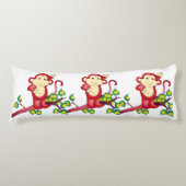 Rote Affen Tierkörper Pilz Seitenschläferkissen (Vorderseite)