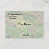 rote Ahorn-Blätter fallen Visitenkarte (Rückseite)