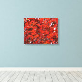 Rote Ahorn-Blätter Leinwanddruck (Insitu (Holzboden))