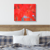 Rote Ahornkerne - Blätter im Herbst Leinwanddruck (Insitu (Schlafzimmer))