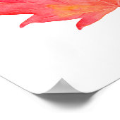 Rote Ahornleaf Poster (Ecke)