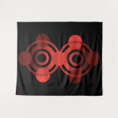 Rote Alien Crop Circle alte Außerirdischen Wandteppich (Vorderseite (Horizontal))