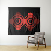 Rote Alien Crop Circle alte Außerirdischen Wandteppich (Beispiel (Horizontal))