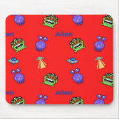 rote Alien Mousepad (Vorne)