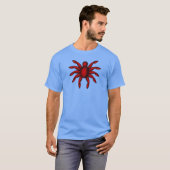 Rote Alien-Spinne Abstraktes Wesen  T-Shirt (Vorne ganz)