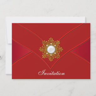 Rote All Occasion Rote Party Einladung
