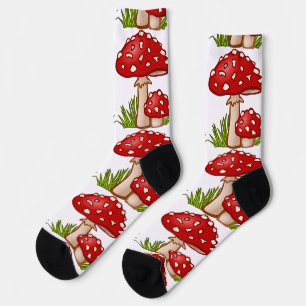 Rote Amanita-Pilze Thunder_Cove Socken