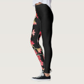 Rote Amarylis Blume mit Blumen ganz über Leggings (Links)