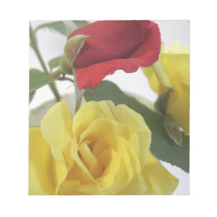 Rote Ameise Gelbe Rosen Notizblock