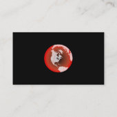 Rote Amerika-Kugel, Ihr Name hier, Visitenkarte (Rückseite)