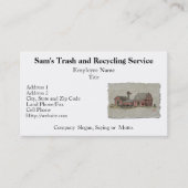 Rote amische Scheune u. Windmühle Visitenkarte (Vorderseite)