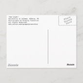 rote Ampel Postkarte (Rückseite)
