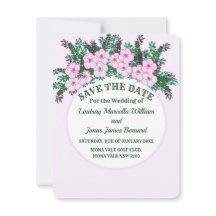 Rote Anemone Grünpflanzen Floral Save The Date