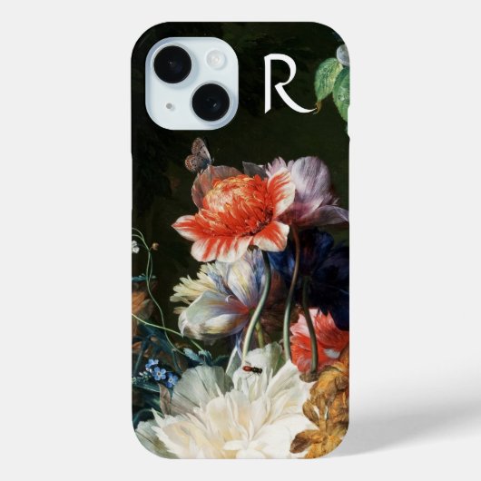 ROTE ANEMONEN, WEISSE BLUME, BAKERFLY-MONOGRAMM Case-Mate iPhone HÜLLE (Rückseite)
