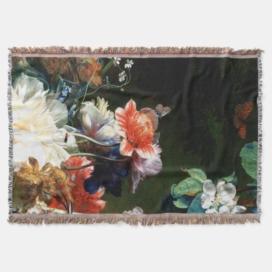 ROTE ANEMONEN, WEISSE BLUME, SCHWARZE SCHWARZE SCH DECKE (Vorderseite)