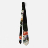 ROTE ANEMONEN, WEISSE BLUME, SCHWARZE SCHWARZE SCH KRAWATTE (Rückseite)