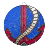 Rote Ankerkunst Print Dartscheibe (vorne)
