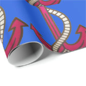 Rote Ankerkunst Print Geschenkpapier (Rolleneckpunkt)