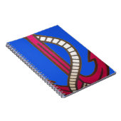 Rote Ankerkunst Print Notizblock (Rechte Seite)