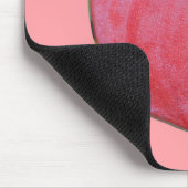 Rote Anthurium-Blume auf Mauspad gedruckt (Ecke)