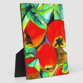 Rote Äpfel Aquarellmalerei Fotoplatte (Seite)