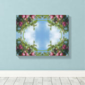 Rote Äpfel auf Bäumen kreieren Ihr eigenes Foto Leinwanddruck (Insitu (Holzboden))