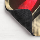 Rote Äpfel auf Bäumen Mousepad (Ecke)