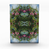 Rote Äpfel auf Baumkronenrahmen hinzufügen Fotoblock (Vorderseite)