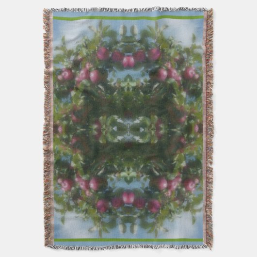 Rote Äpfel auf Baummalerei Abstrakt Decke (Vorderseite Vertikal)