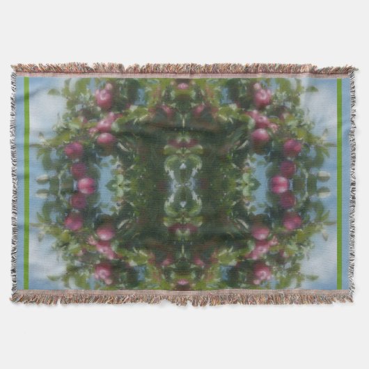 Rote Äpfel auf Baummalerei Abstrakt Decke (Vorderseite)