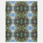 Rote Äpfel auf Baummalerei Abstrakt Fleecedecke (Vorderseite)