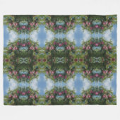 Rote Äpfel auf Baummalerei Abstrakt Fleecedecke (Vorderseite (Horizontal))