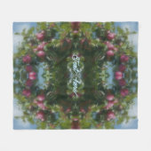 Rote Äpfel auf Baummalerei Abstrakt Personalisiert Fleecedecke (Vorderseite (Horizontal))