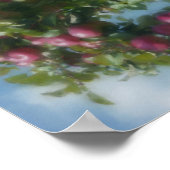 Rote Äpfel auf Baummalerei Abstrakt Poster (Ecke)