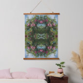 Rote Äpfel auf Baummalerei Abstrakt Wandteppich Mit Holzrahmen (Schlafzimmer)