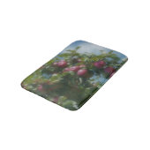 Rote Äpfel auf Baummalerei Badematte (Schrägansicht)