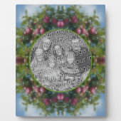 Rote Äpfel auf Baummalerei hinzufügen Ihr Foto Fotoplatte (Vorderseite)