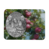 Rote Äpfel auf Baummalerei hinzufügen Ihr Foto Magnet (Horizontal)