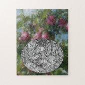 Rote Äpfel auf Baummalerei hinzufügen Ihr Foto Puzzle (Vertikal)