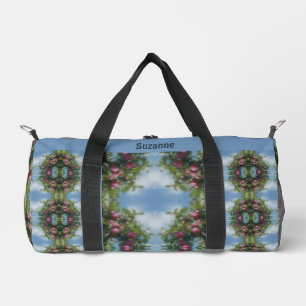 Rote Äpfel auf Baummalerei Personalisiert Duffle Bag