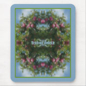 Rote Äpfel auf Baummalerei Personalisiert Mousepad (Vorne)