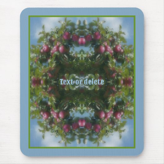 Rote Äpfel auf Baummalerei Personalisiert Mousepad (Vorne)