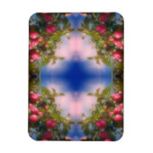 Rote Äpfel auf Baumrahmen hinzufügen Ihr Foto Magnet (Vertikal)