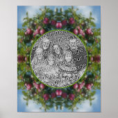 Rote Äpfel auf Baumrahmen kreieren Ihr eigenes Fot Poster (Vorne)