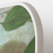 Rote Äpfel auf Grün Pickleball Schläger (Linke Seite)