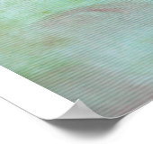 Rote Äpfel auf Grün Poster (Ecke)